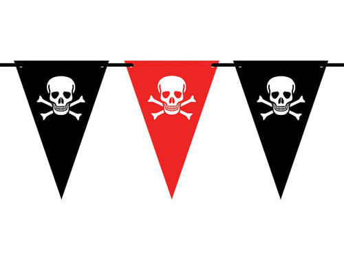 Pirates flag banner - 500 cm - 14 pcs