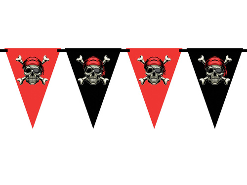 Pirates flag banner - 500 cm - 14 pcs