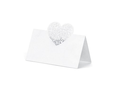 Place Cards Heart, 9 x 6.5cm, 10 pcs