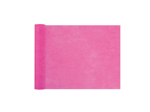 Plain non woven table runner fuchsia