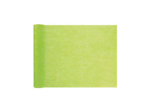 Plain non woven table runner green