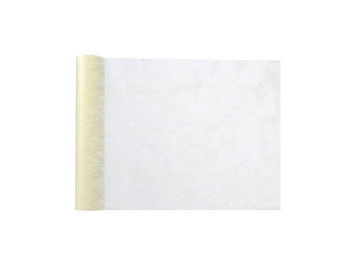 Plain non woven table runner ivory