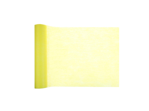 Plain non woven table runner yellow