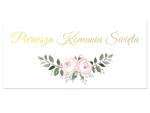 Plakat komunijny - I Komunia Święta IHS - 34 x 48 cm