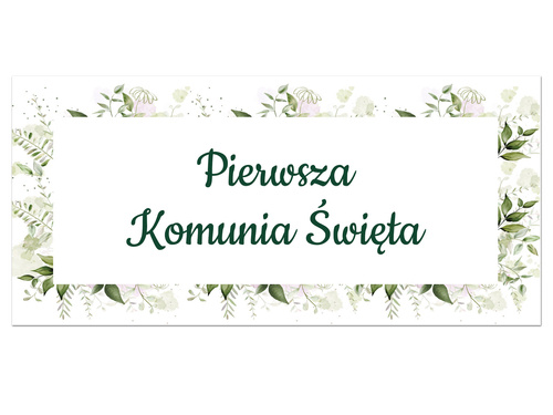 Plakat komunijny - I Komunia Święta IHS - 34 x 48 cm