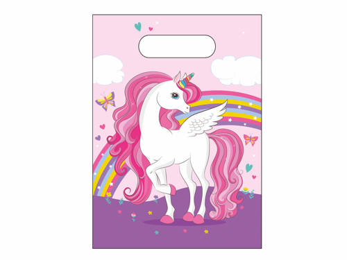 Plastic bags Unicorn - 6 pcs