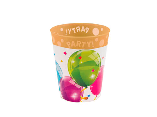 Plastic cup Sparkling Balloons - 250 ml - 1 pcs