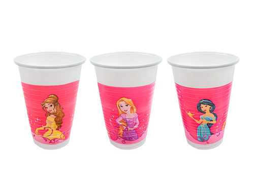 Plastic cups Princess - 200 ml - 8 pcs