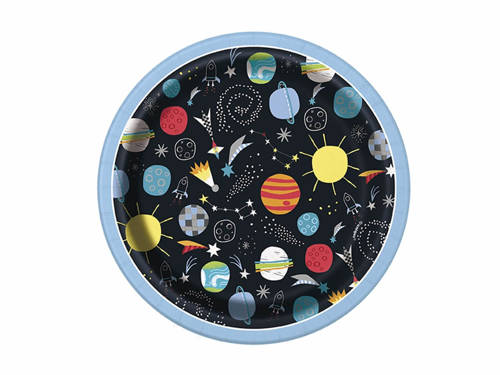 Plates Outer Space - 18 cm - 8 pcs