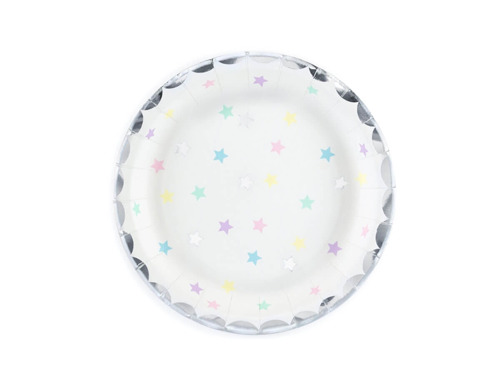 Plates with stars - 18 cm - 6 pcs