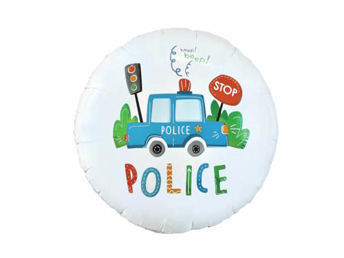 Police Foil Balloon - 46 cm - 1 pc