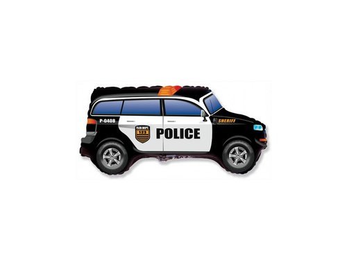 Police Shape Foil Balloon - 48 x 85 cm - 1 pc