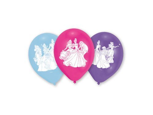 Princess Latex Balloons - 30 cm - 6 pcs