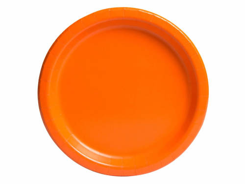 Pumkin Orange Paper Plates - 23 cm - 16 pcs