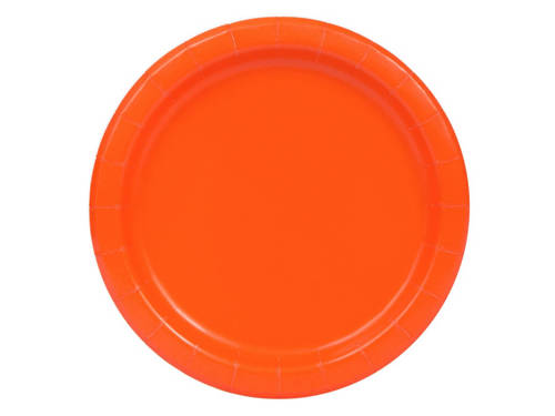 Pumkin Orange Paper Plates - 23 cm - 8 pcs