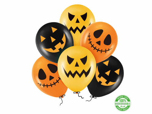 Pumpkin Balloons - 6 pc