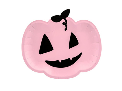 Pumpkin paper plates - 25 cm - 6 pcs