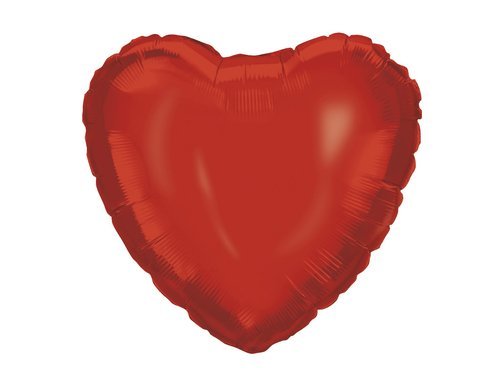 Red Heart Foil Balloon - 46 cm - 1 pc