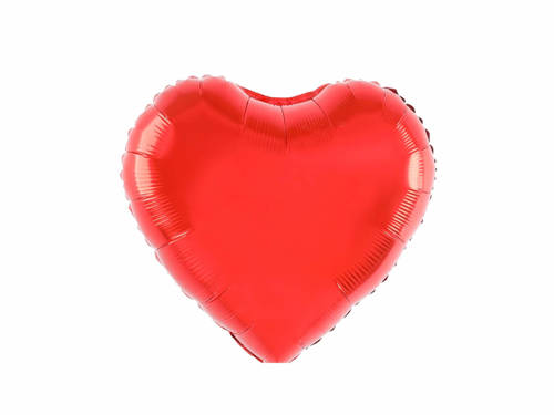 Red Heart Foil Balloon - 46 cm - 1 pc