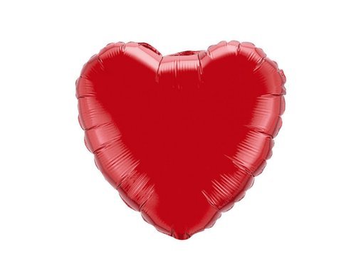 Red Heart Foil Balloon - 47 cm - 1 pc