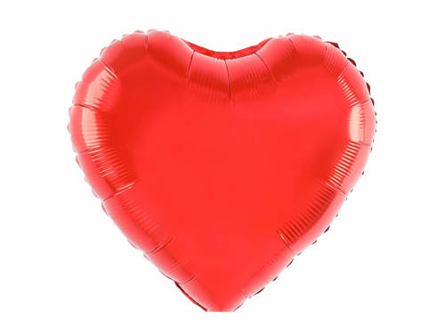 Red Heart Foil Balloon - 81 cm - 1 pc