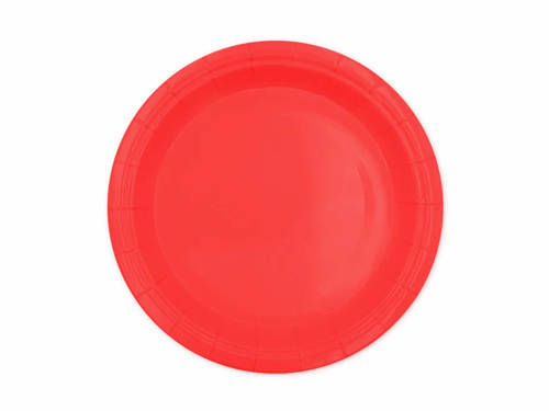 Red Paper Plates - 18 cm - 6 pcs