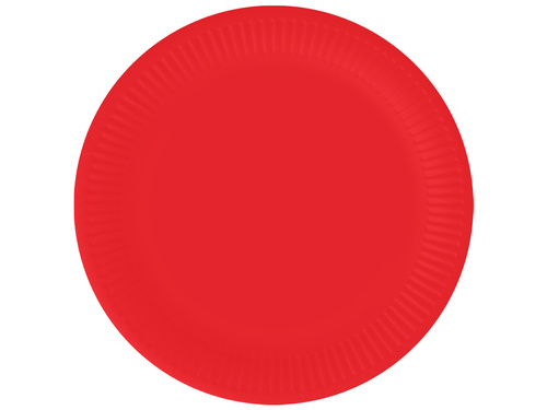 Red Paper Plates - 18 cm - 6 pcs