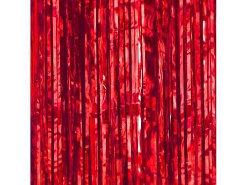 Red curtain - 100 x 250 cm