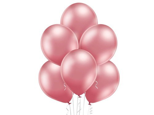 Rose Gold Glossy balloons - 14'' - 8 pcs.