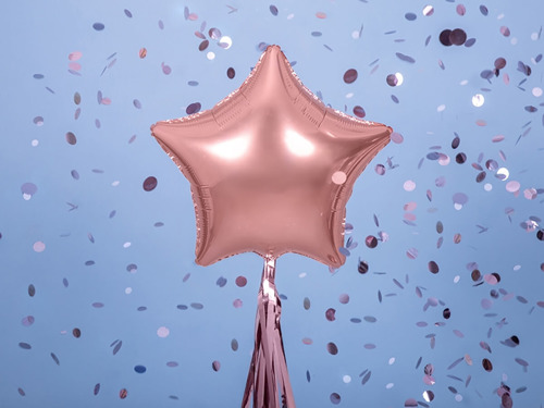 Rose Gold Star Foil Balloon - 48 cm - 1 pcs