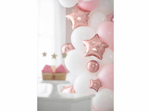 Rose Gold Star Foil Balloons - 10 cm - 25 pcs