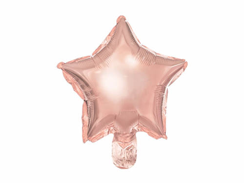 Rose Gold Star Foil Balloons - 18,5 cm - 25 pcs