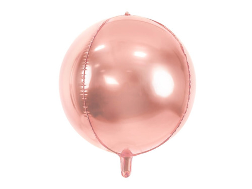 Rose gold Round Orbz Balloon - 40 cm - 1 pc