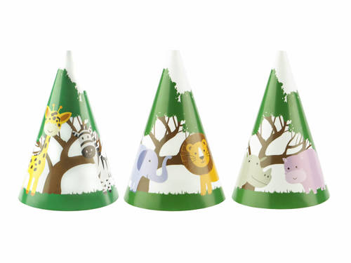 Safari Party Hats - 6 pcs