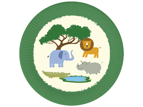 Safari Plates - 18 cm - 6 pcs