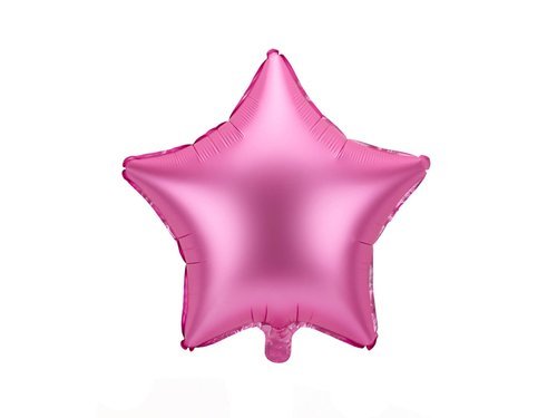 Satin Pink Star Foil Balloon - 48 cm - 1 pcs