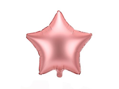 Satin Rose Gold Star Foil Balloon - 48 cm - 1 pcs