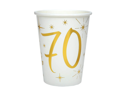 Seventieth birthday 70th birthday cups - 10 pcs.