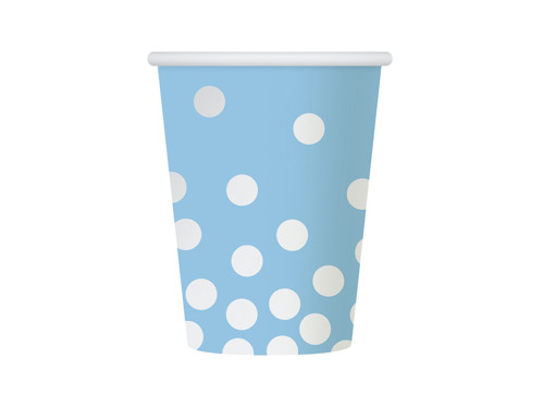 Silver Dots Paper Cups - 270 ml - 6 pcs