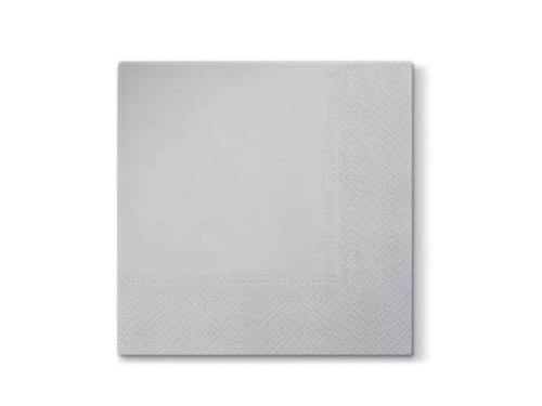 Silver Luncheon Napkins - 33 cm - 20 pcs