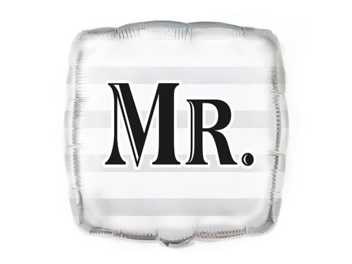 Silver MR 18" Foil Balloon - 45 x 68 cm - 1 pc