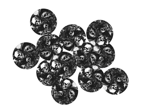 Skulls cutouts - 12 pcs