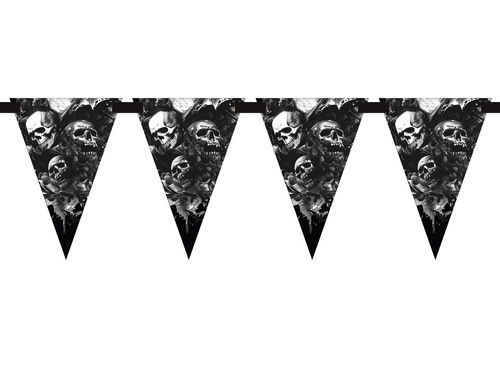 Skulls flag banner - 500 cm - 14 pcs