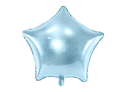 Sky blue Star Foil Balloon - 48 cm - 1 pcs