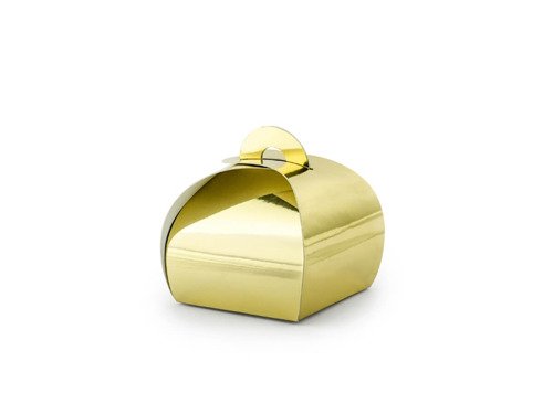 Small gift boxes gold, 1 packet 10 pcs