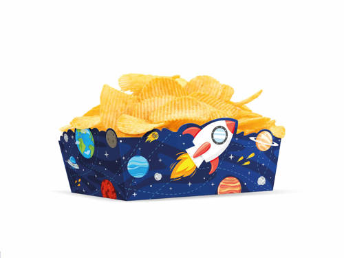 Space Decorative boxes for chips - 3 pcs