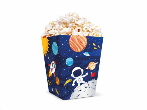 Space Decorative boxes for popcorn - 6 pcs