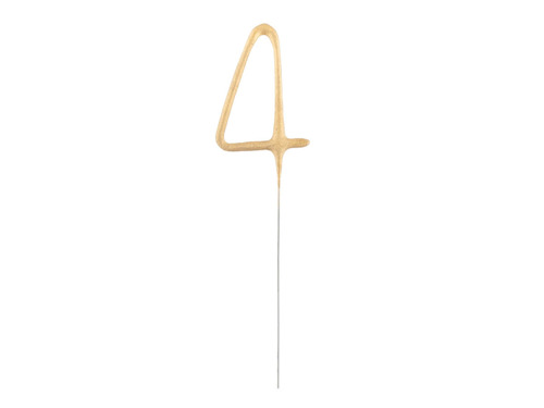 Sparkler number "4" - cm - 1 pc