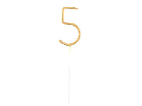 Sparkler number "5" - cm - 1 pc