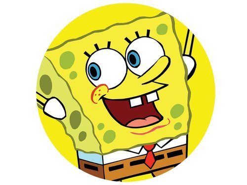 Spongebob decorative cake wafer - 20 cm